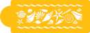 Shell Variety Border Cake Stencil - Click Image to Close